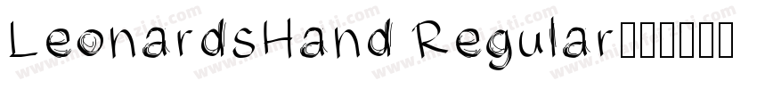 LeonardsHand Regular字体转换